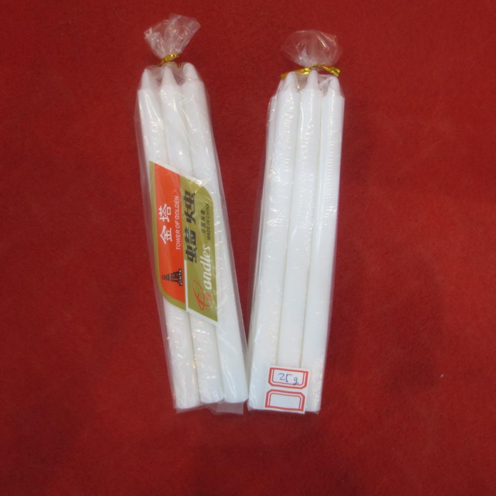 화이트 Bougies 촛불 6Pcs 포장 Polybag