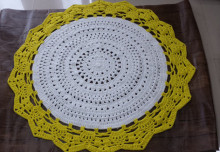 Super Beautiful Kintting Flower Crocheted  Table Cloth