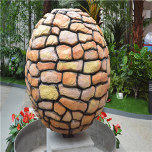 Moderne hochwertige Fiberglas Skulptur-lucky ball