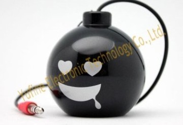 Supply bomb mini speaker, bomb gift speaker, Sales Promotion Electronic products, cheap gift speaker from Yufine factory