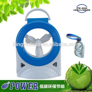 Rechargeable Emergency Fan with light