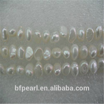 2016 Natural Pearls Jewelry Smooth on Both Sides Gray Pearls Loose Strand