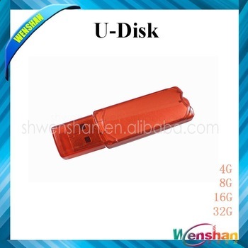 4gb 8gb 16gb 32gb Transparent Plastic USB Flash Disk