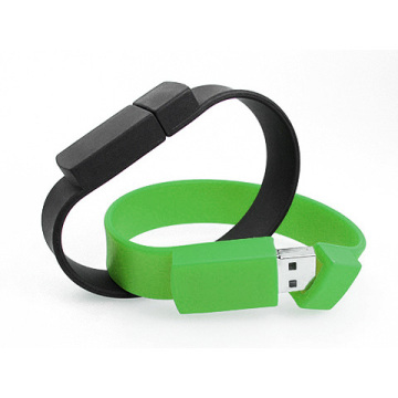 PVC Rubber Bracelet USB Memory Stick Data U-Disk Storage