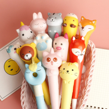 Cute Cartoon Squishy Gel Pen: Soft, Recoverable Decompression Toy Gift