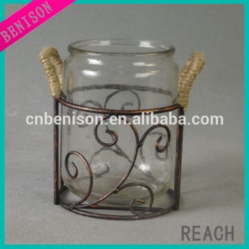 Antique popular tear drop glass candle holder