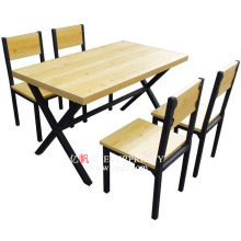 Wholesale School Furniture: Wooden Rectangular Dining Tables and Chairs