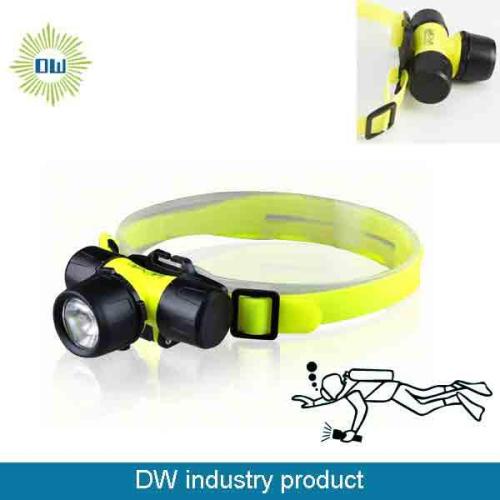 Yellow Super Bright Waterproof SOS Waterproof Diving Headlamp