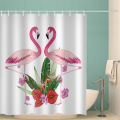 Flamingo Wodoodporna zasłona prysznicowa Animal Bird Łazienka Decor