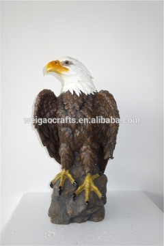 polyresin eagle animal statue arts&collectible for garden decor