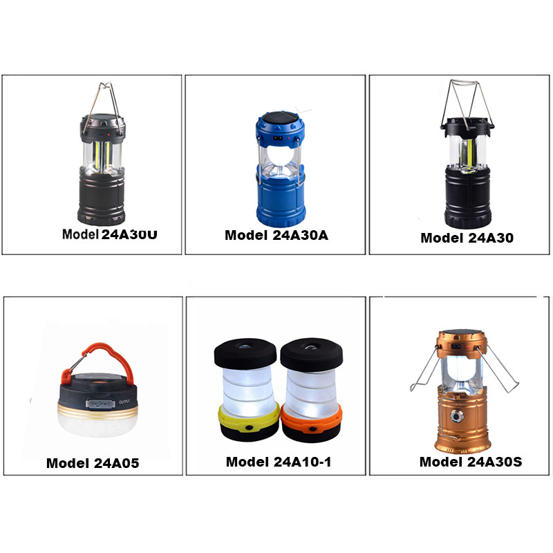 2 Pack Handheld Lantern 5v USB Charger Solar Rechargeable LED Camping Lantern For Hurricane