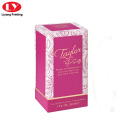 Roze kleur parfum doosverpakking