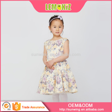 LEMOKIZ Baby Floral Famous Designer Evening Dress Girls Party Dress