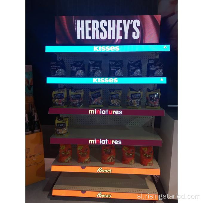 Zaslon za oglaševanje supermarketov.