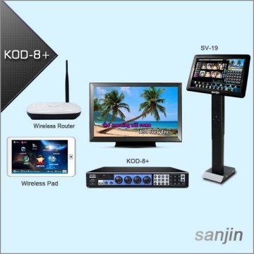 Professional HDMI HDD Karaoke Supports Two 3TB Hard Drive & Wireless Touch Screen(KOD-8+)