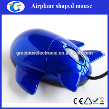 wired airplane computer mouse with extendable cable