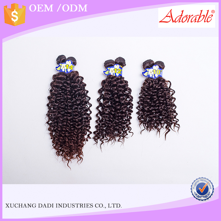 Trade Assurance human hair mixed synthetic fiber weaving different types of and blend Water wave 6pcs T1B33