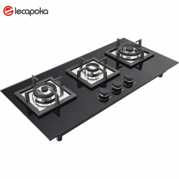 portable auto ignition tempered glass gas stove