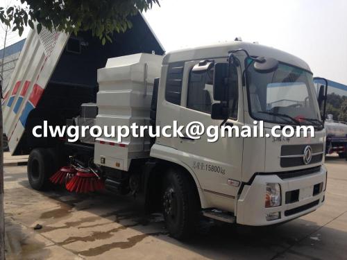 Dongfeng टियांजिन वैक्यूम स्ट्रीट स्वीपर ट्रक