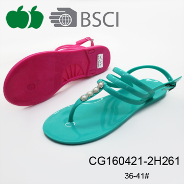 Trendy Fashionable Simple Style Summer Jelly Sandals