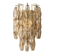 Factory Custom American Hardware Luxury Modern CHIARA SMOKE GLASS Lamp