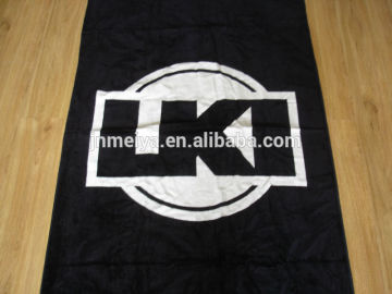 reactive printed velour beach towel