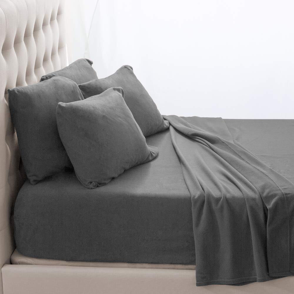 Super Soft Microfiber Plush Fleece Bed Sheet