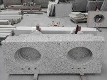 Double Sink Artificial White Quartz Countertop,Bathroom Vanity Top,Bench Tops