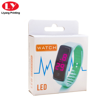 Papieren verpakking led horloge hangende doos