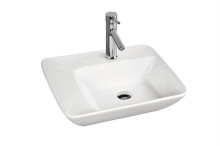 Low Profile Ceramic Bathroom Faucet Vessel Vanity Sink