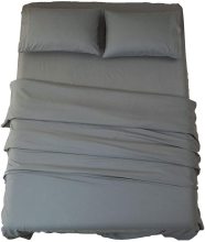 100% Cotton 4pcs Knitted Bed Sheet Set