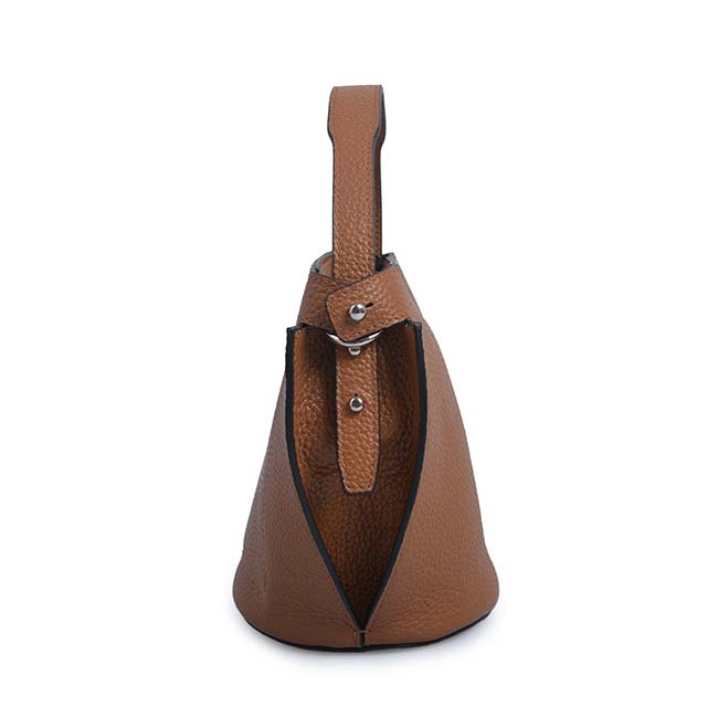 High quality leather women bucket bag