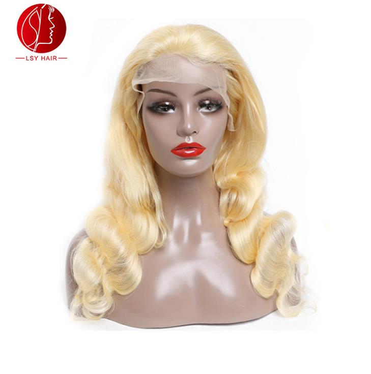 Remy 613 Full Lace Wig Virgin Human Hair, Body Wave Transparent Swiss Lace Full Lace Wig Blonde Colour #613 For Black Women