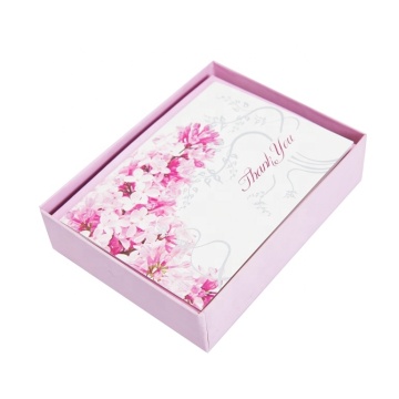 Pink Elegant Florals High Quality Boxed Cards