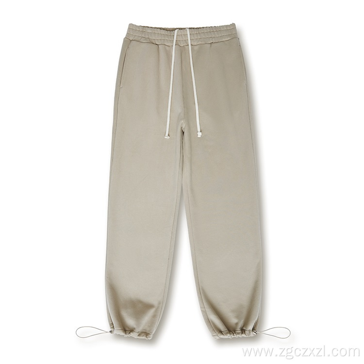 Men's Solid Color Drawstring Loose Wide Leg Pants