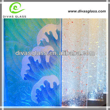 Beautiful decorative glass plate wall art