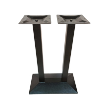 Sleek Cast Iron Rectangular Base Indoor/Outdoor Table Frames