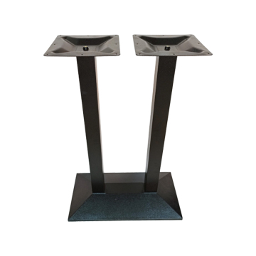 Sleek Cast Iron Rectangular Base Indoor/Outdoor Table Frames