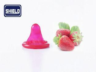 Healthy Strawberry Fruit Flavoured Condoms Long Lasting Lov