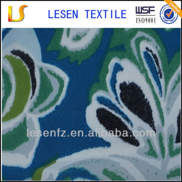 Lesen Textile plain print green chiffon fabric