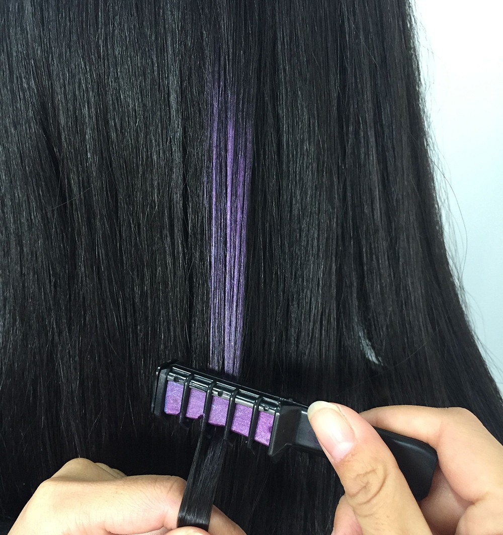 how to use hair chalk comb