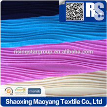 KNITTED POLY SINGLE JACQUARD WEAVE STRIPE STRETCH FABRIC IN P/D (