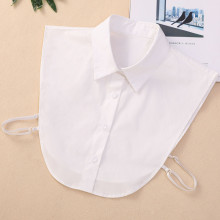 Wholesale Women's Cotton Blouses with Detachable Peter Pan Faux Collars