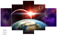 high quality the surface of the earth beautiful bedrom abstract pattern home decorated group oil painting