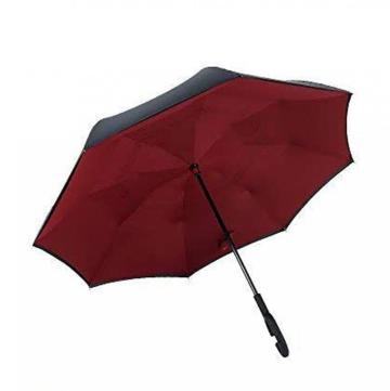 Portable sun umbrella red