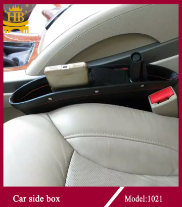 Heated car seat gap box gap holder