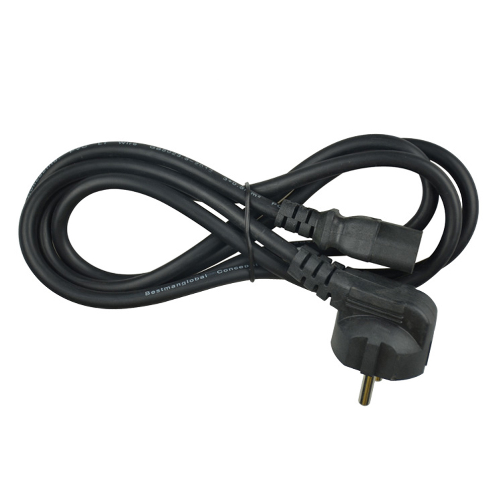High Quality  Factory Manufacture  2 Strong Euro Plug Waterproof Pvc   1.8M Extension  For Comupter/Monitor IEC Power Cable