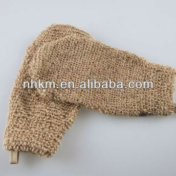 Natural Hemp Bath Glove Exfoliating Scrubber Glove