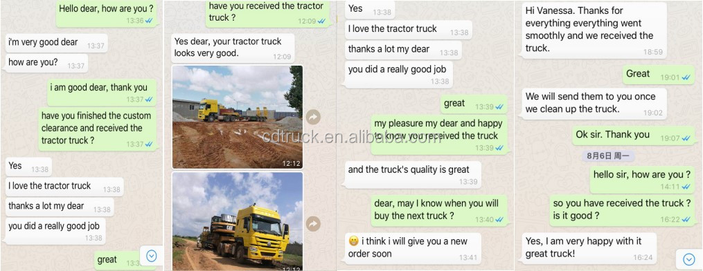 Feedback of 10 Wheels Truck Head