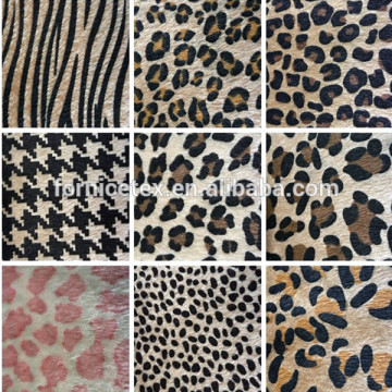 China Factory pu horse hair leather fabric
